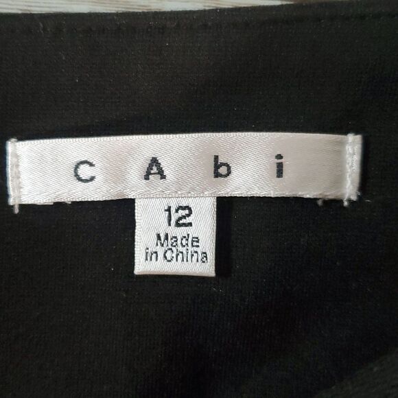 CAbi Black Pencil Skirt Downtown Career Drop Waist Size‎ 12 - Picture 4 of 9